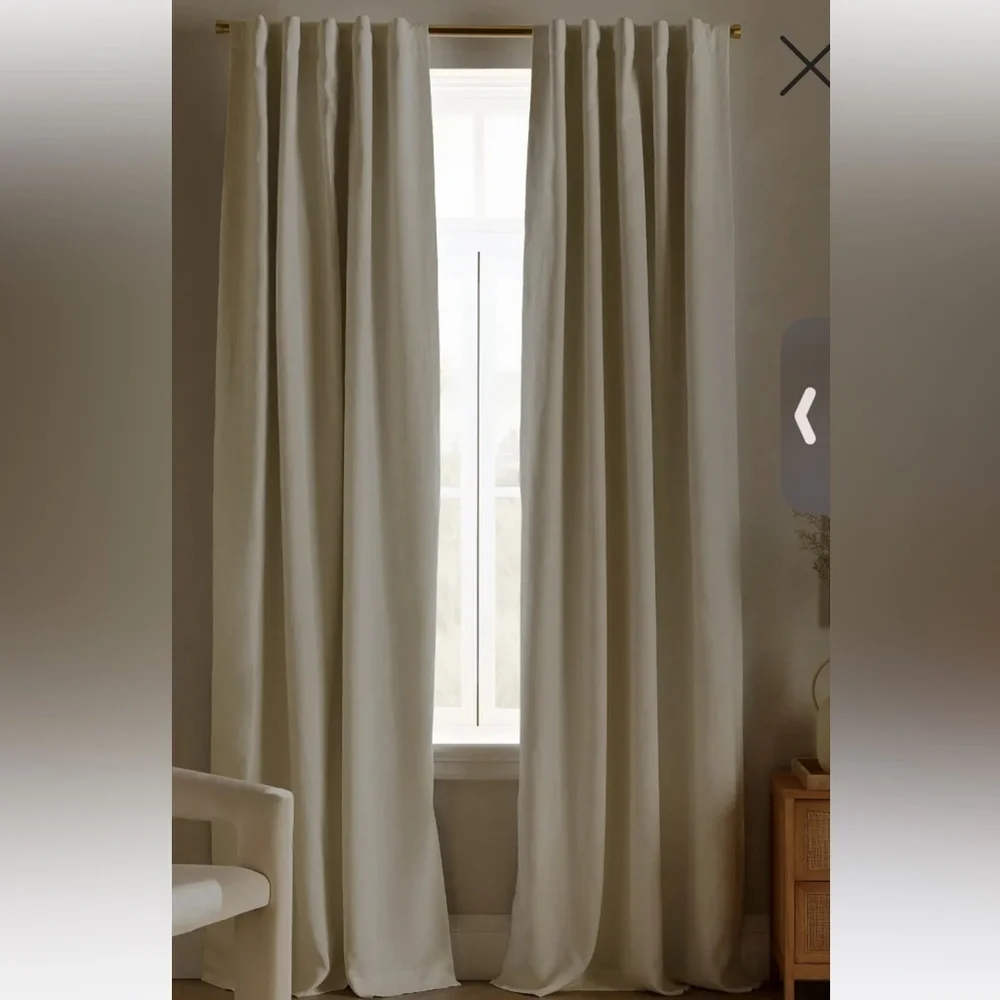 Quince European Linen True Blackout Curtain NWOT
